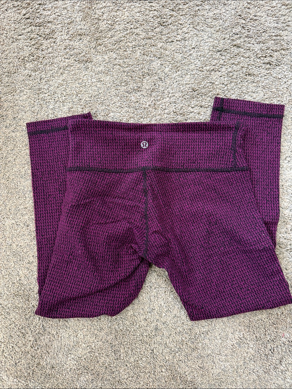 lululemon athletica Girls' Plum Textured Leggings